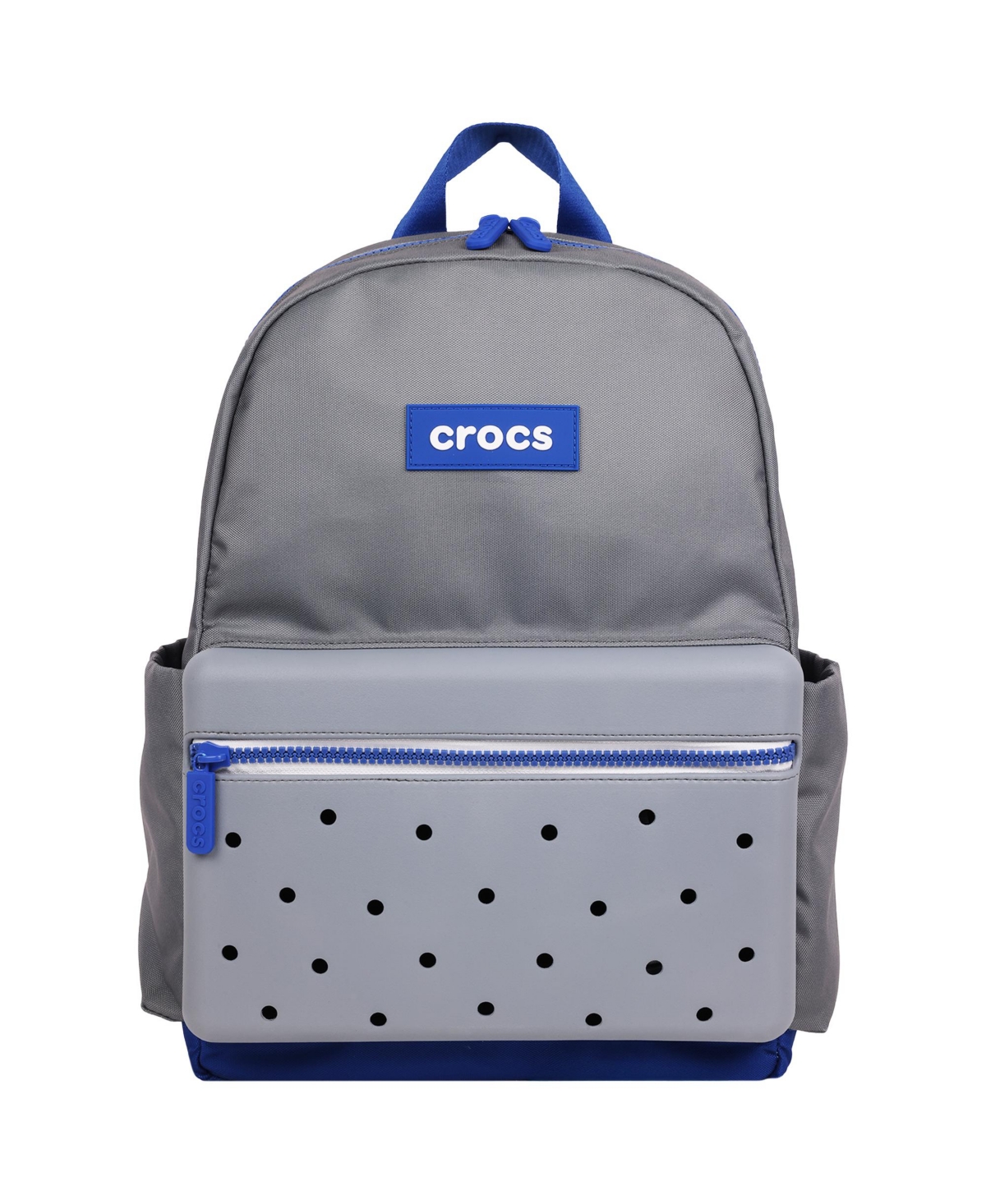 Molded Front Storage Pocket Lightweight Backpack - Grey/multi