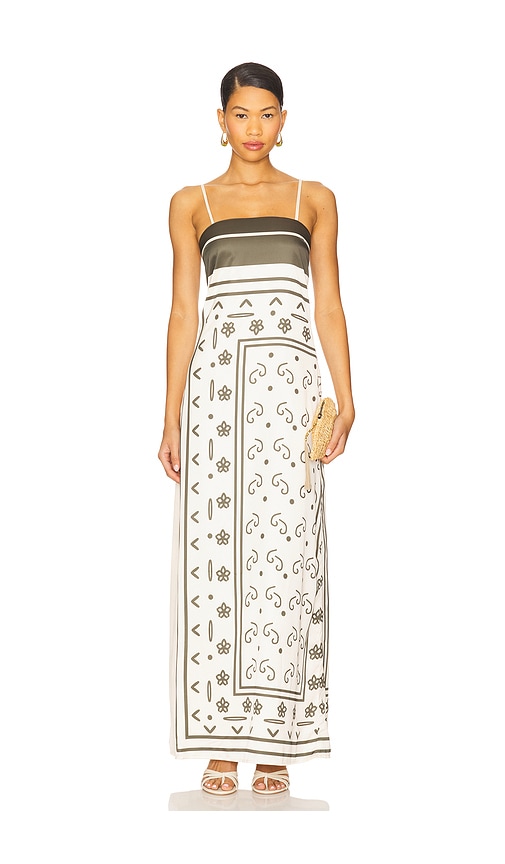 SNDYS MAXIKLEID SILAS in Ivory. Größe XS. Also in M