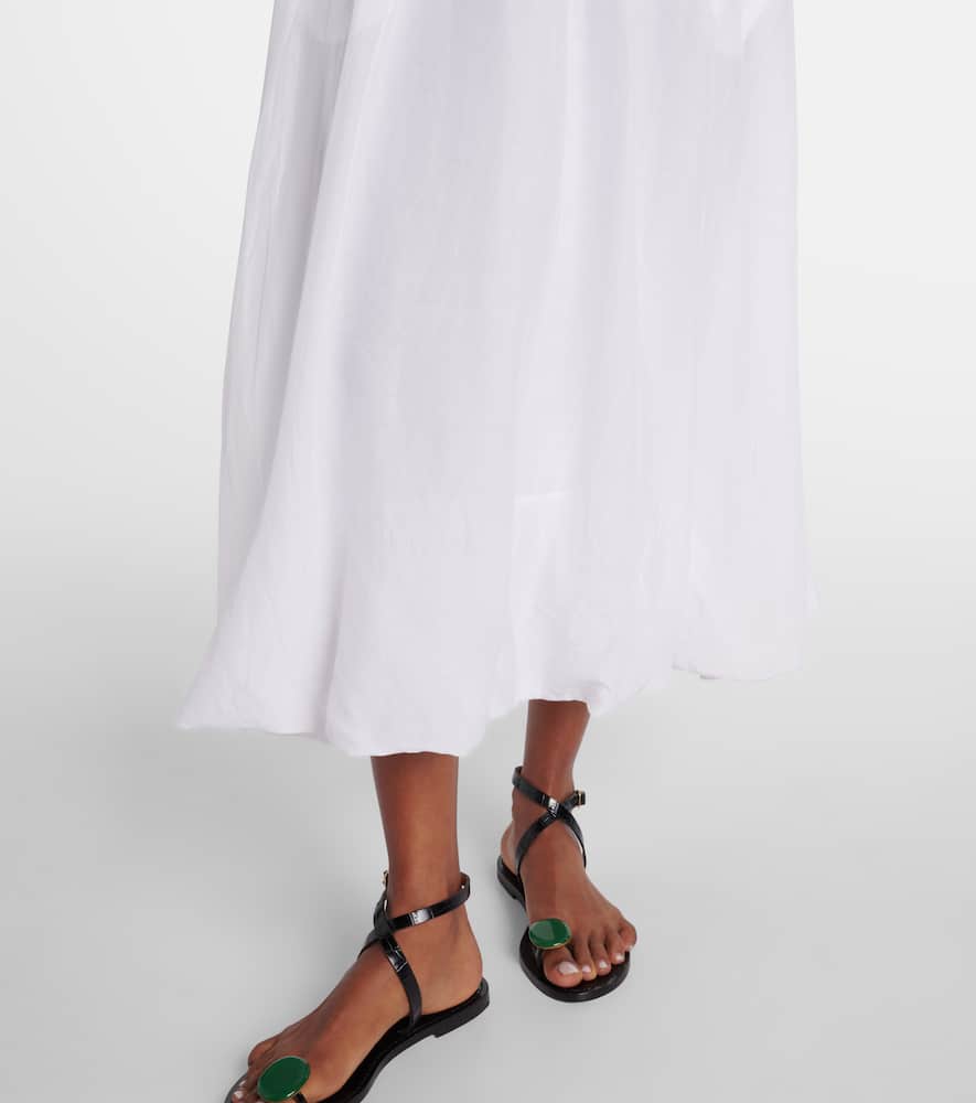 Ines cotton and silk voile maxi skirt