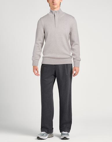 Man Turtleneck Light grey Size 38 Virgin Wool