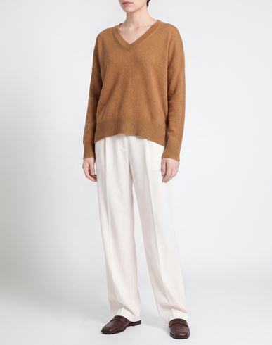Woman Sweater Camel Size 6 Cashmere