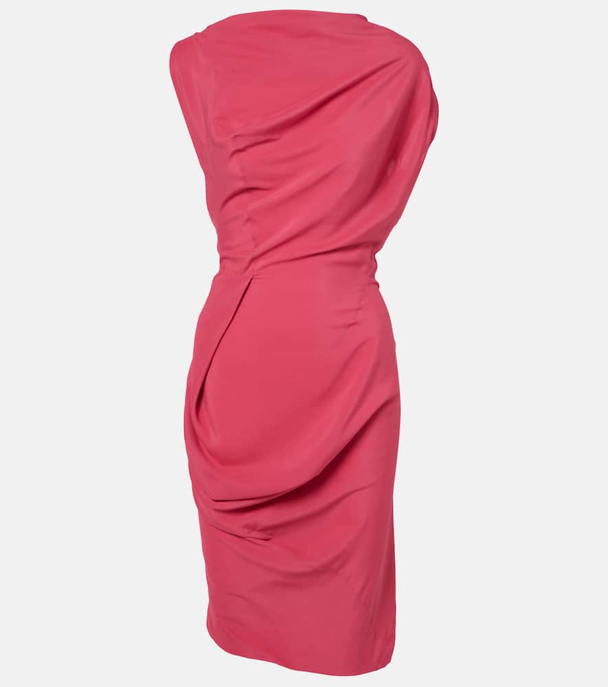 Fond draped midi dress