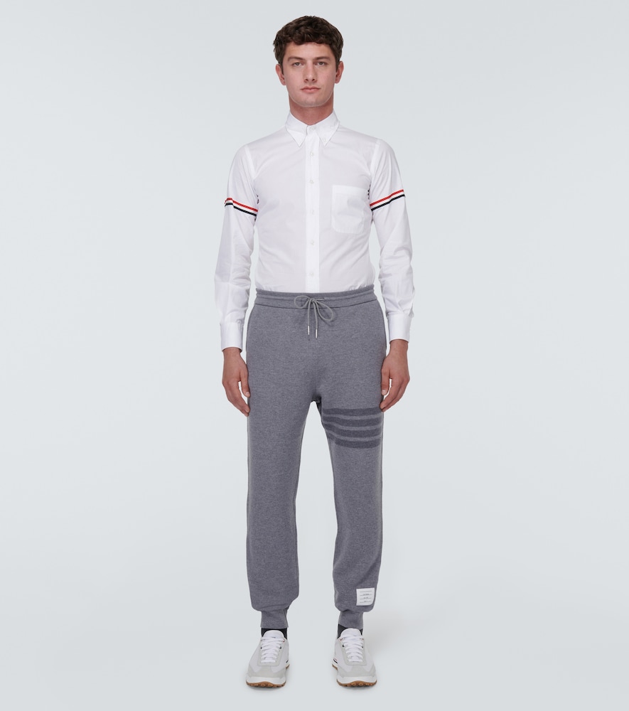 4-Bar virgin wool sweatpants