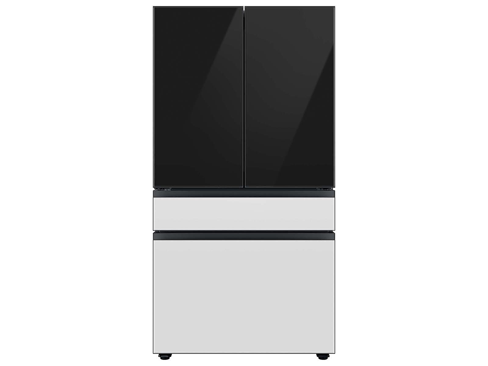 Bespoke 4-Door French Door Refrigerator Panel in Charcoal Glass - Top Panel(RA-F18DU433/AA)