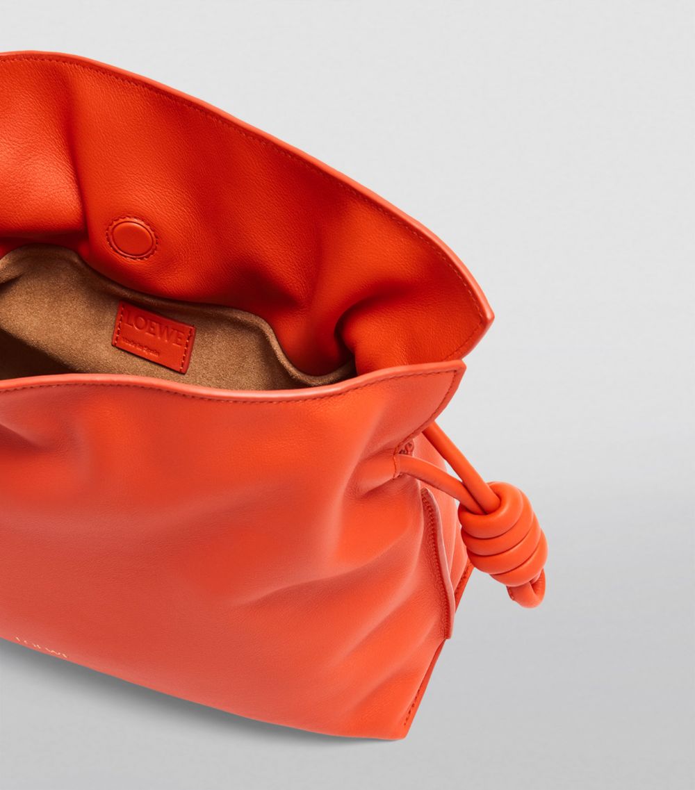 Medium Leather Flamenco Clutch Bag