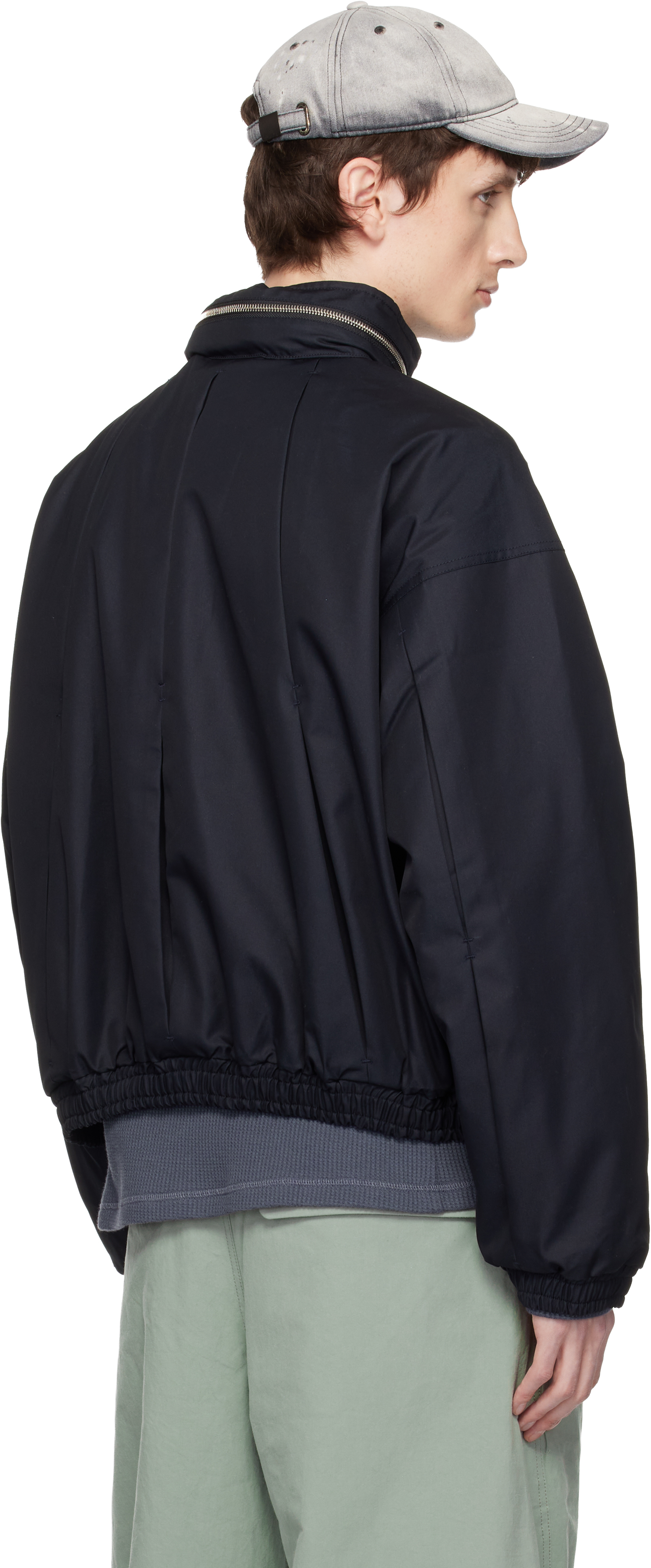 Black Reia Hooded Work Jacket