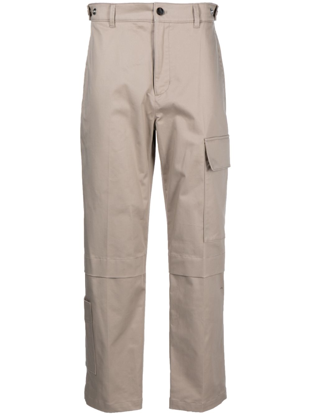 Cargo straight-leg trousers - Brown