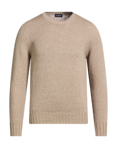 Man Sweater Sand Size 38 Cotton