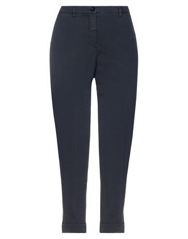 Woman Pants Midnight blue Size 2 Cotton, Elastane