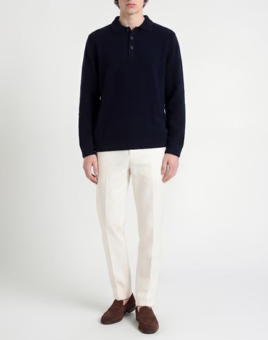 Man Sweater Midnight blue Size 48 Virgin Wool, Polyamide