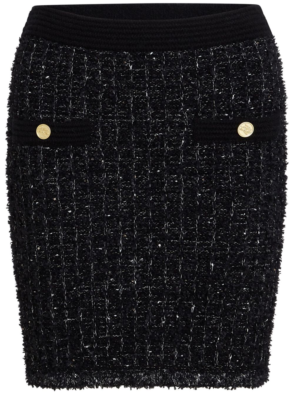 Essential Bouclé mini skirt - Black