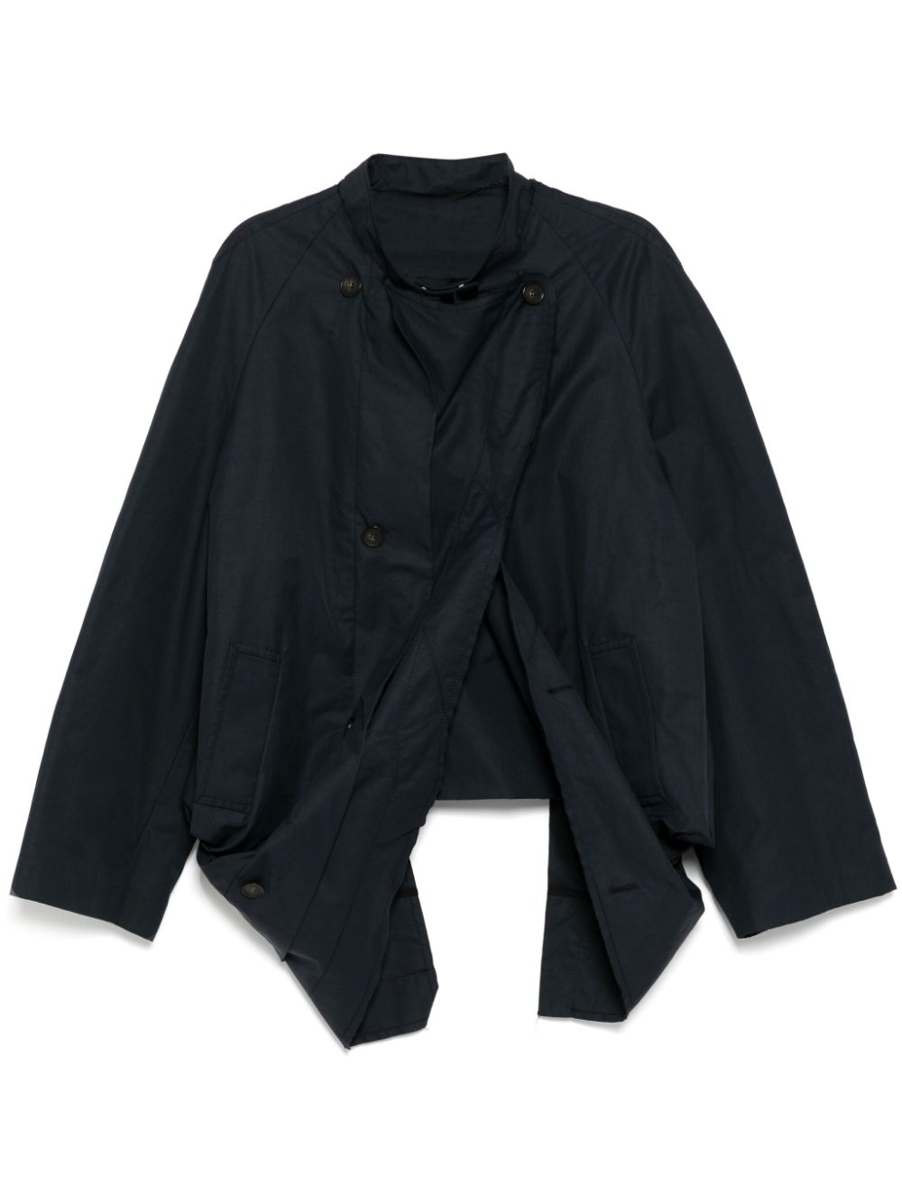 Asymmetric coat - Blue