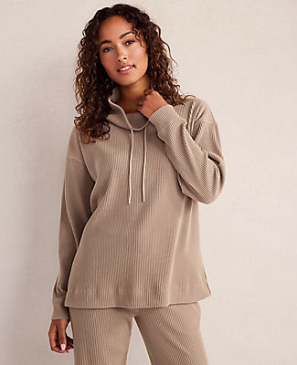 Ann Taylor Haven Well Within Ottoman Rib Cowl Neck Top