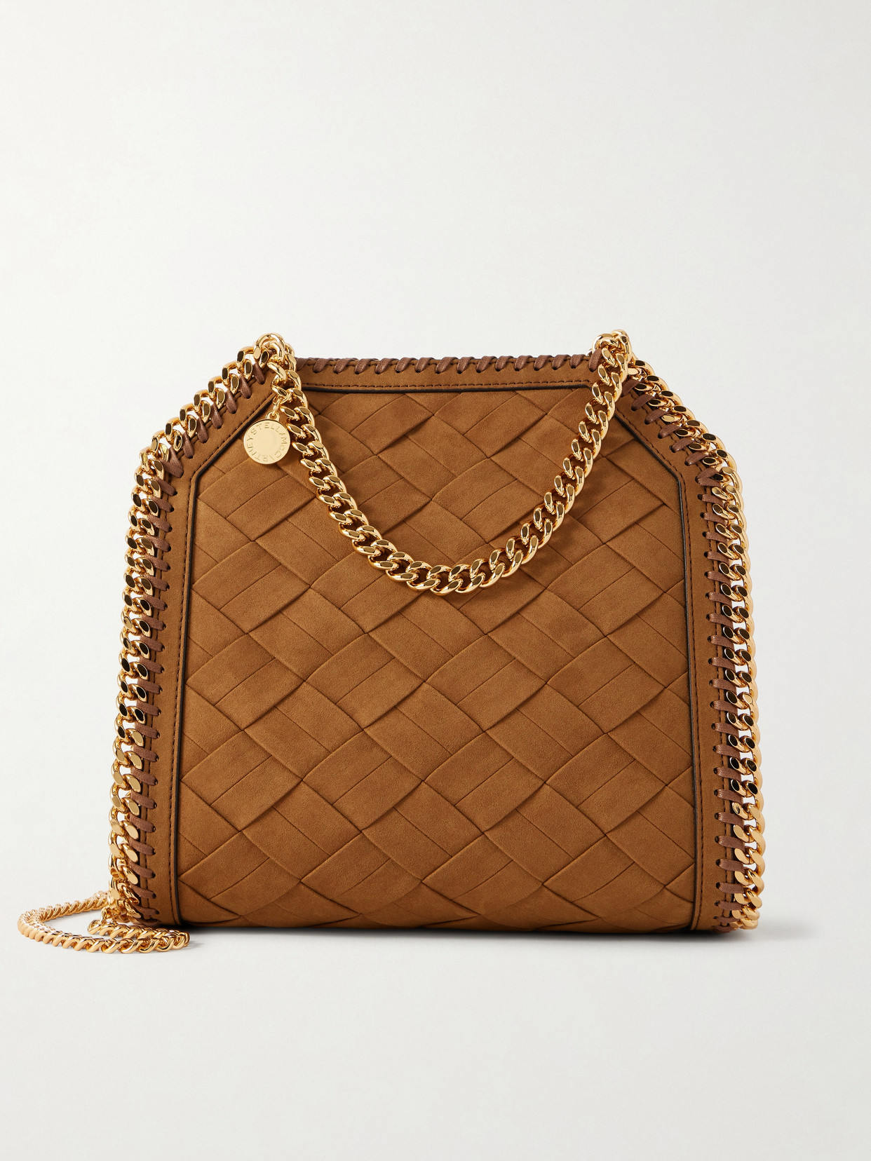 Falabella Woven Shoulder Bag - Brown