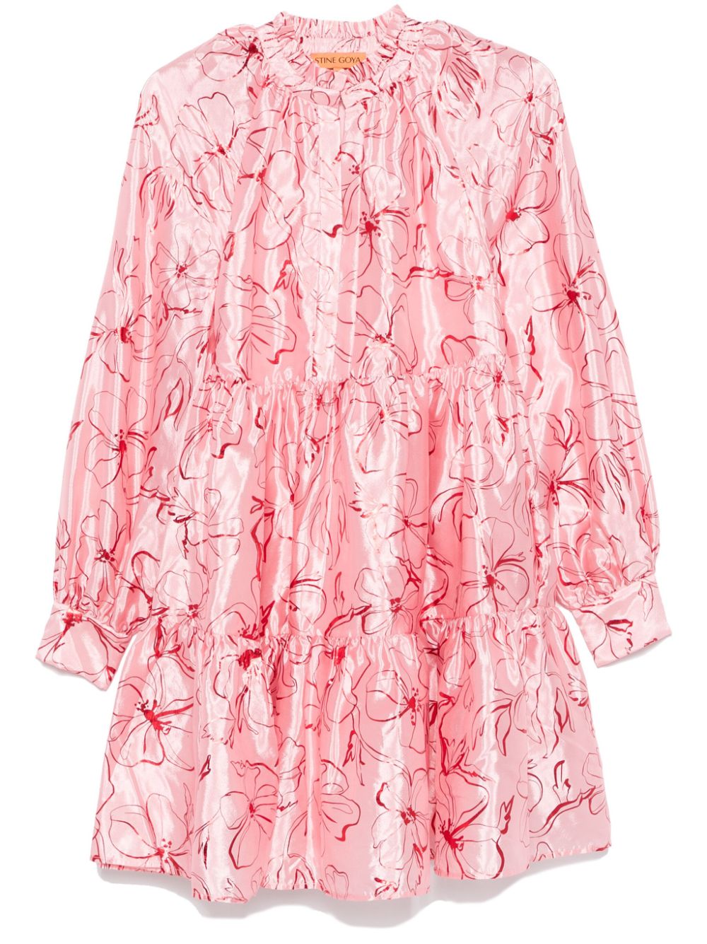 Aquarelle Garden-print dress - Green