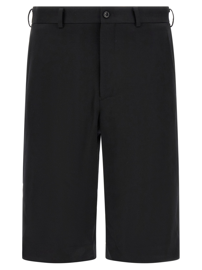 Black Zip Bermuda Shorts