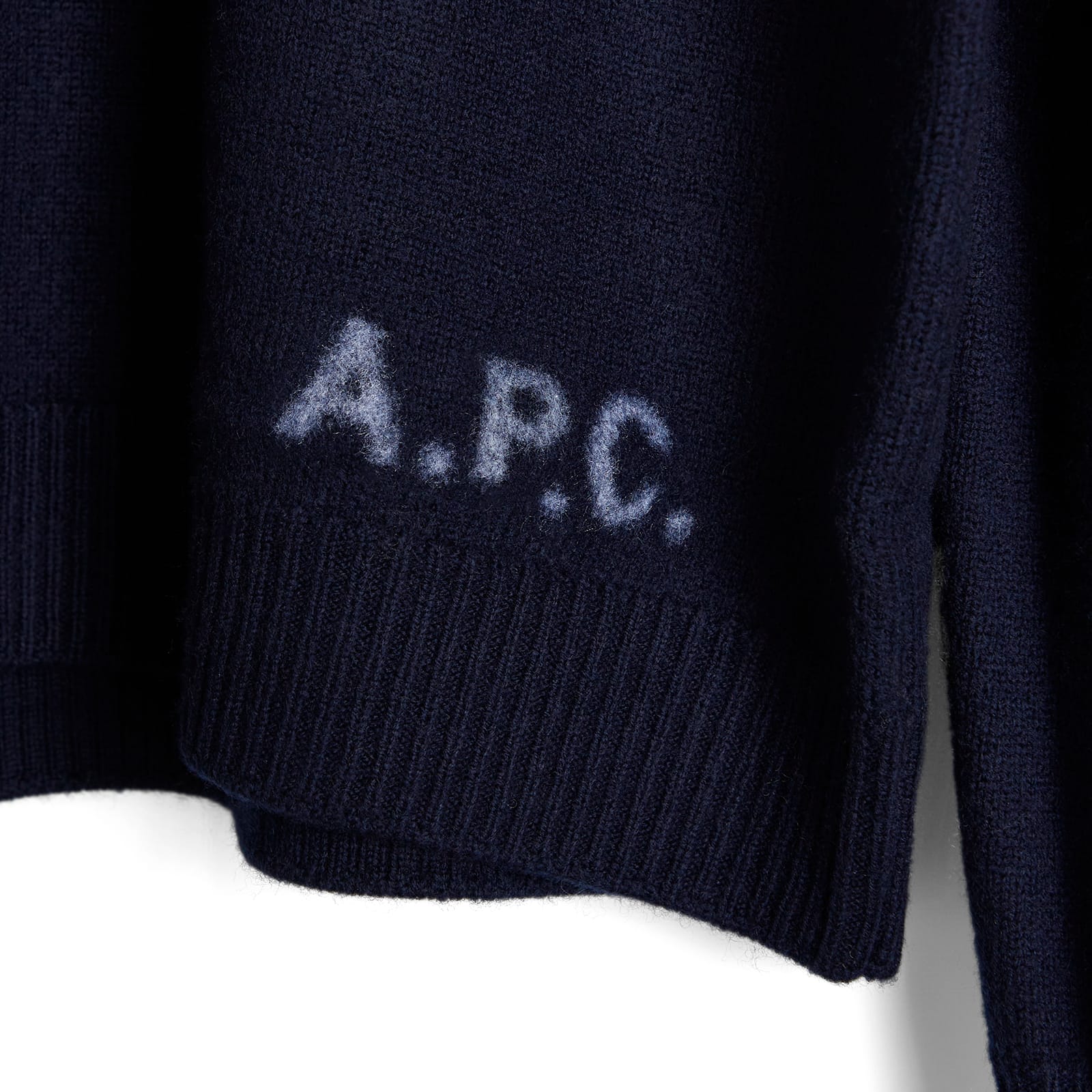 Men's Edward Intarsia Knit Sweatshirt in Dark Navy