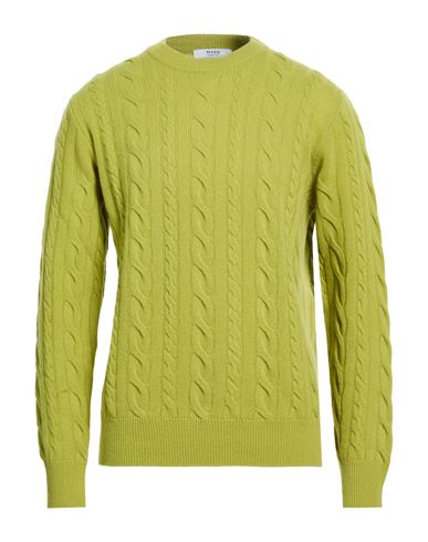 Man Sweater Lime green Size 38 Wool