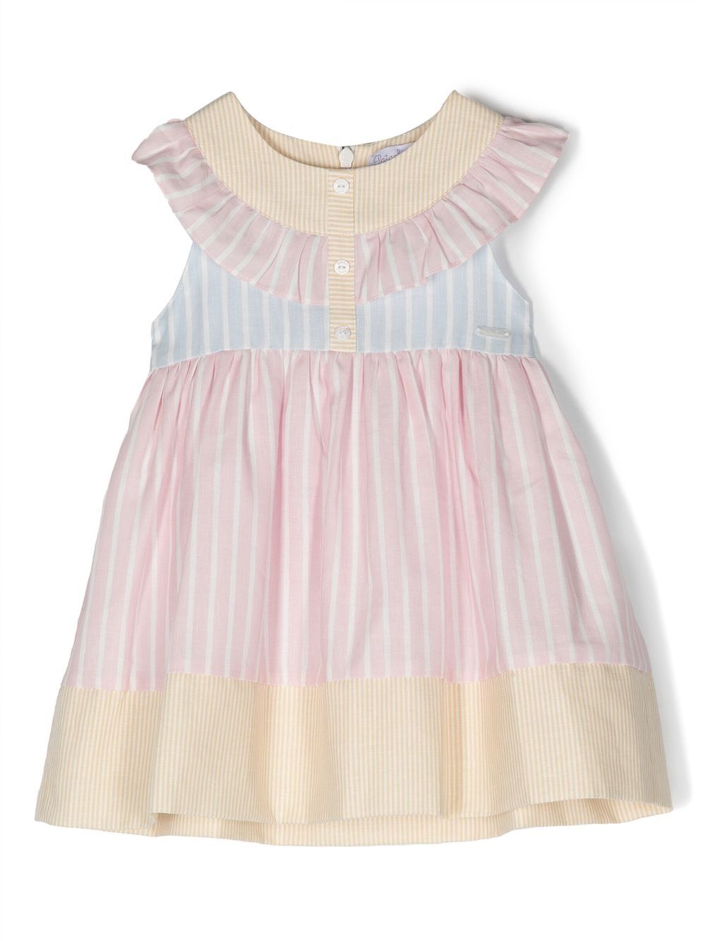 Stripe-print sleeveless dress - Pink