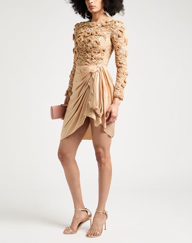 Elisabetta Franchi Woman Midi dress Sand Size 4 Silk