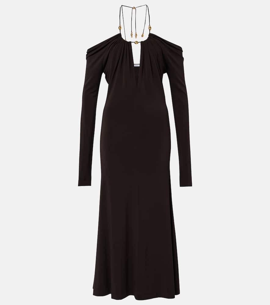 Off-shoulder midi dress