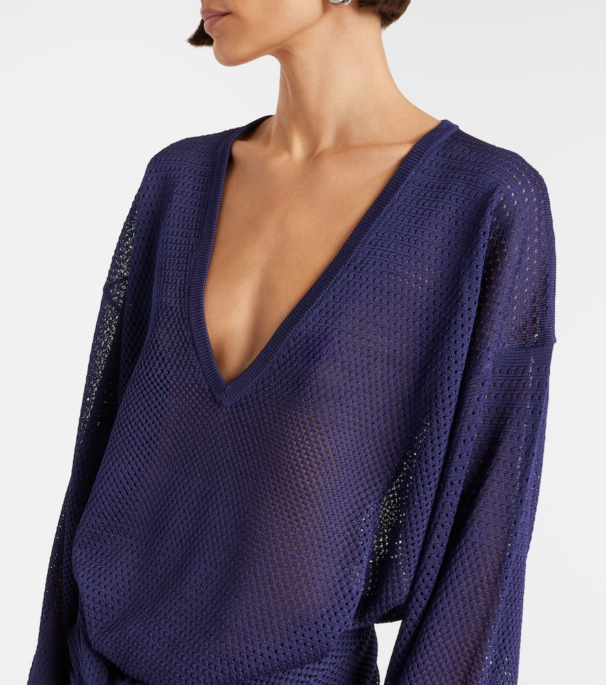 Open-knit minidress
