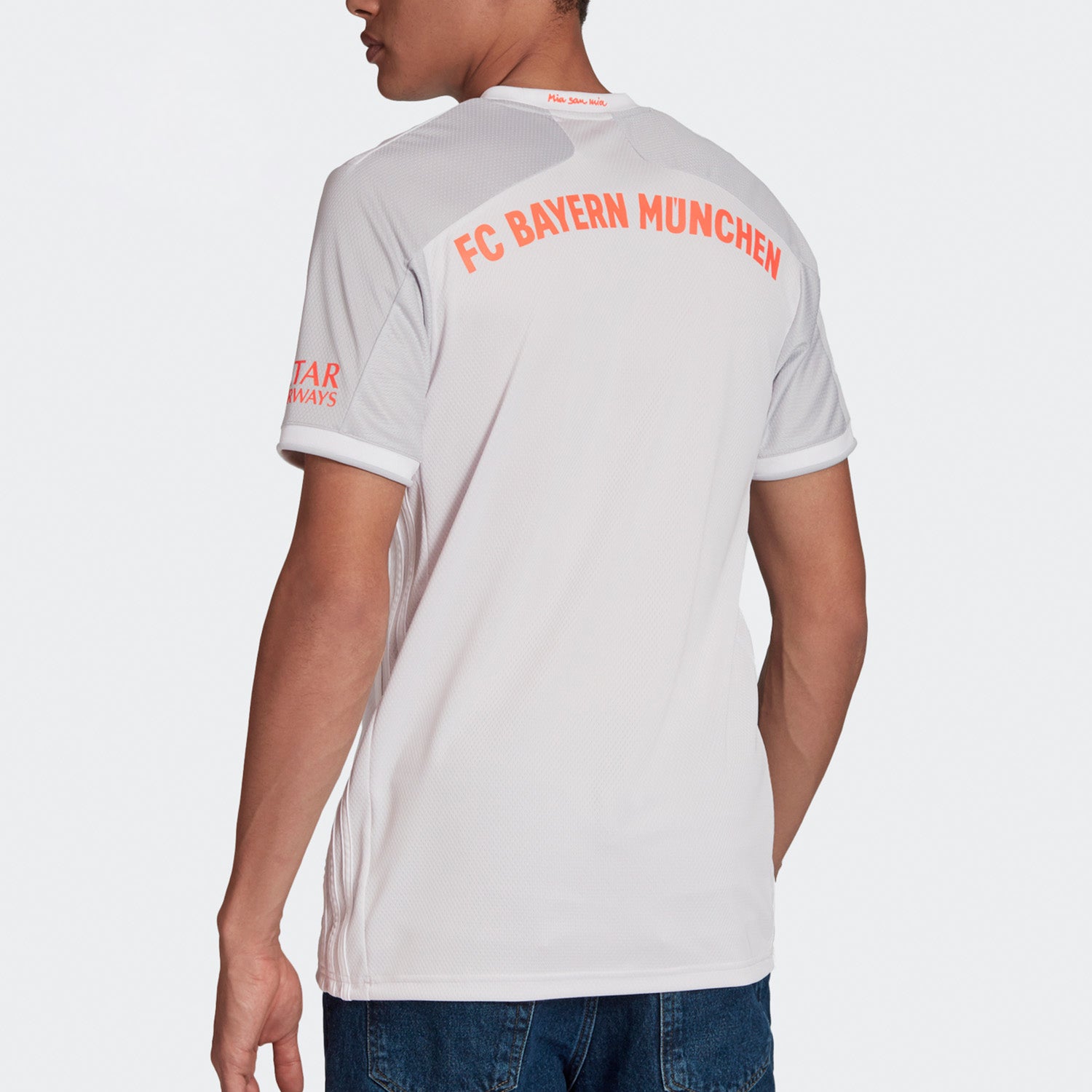 FCB A JSY Round Neck Sports Jersey SW Fan Edition Bayern Munich Away White