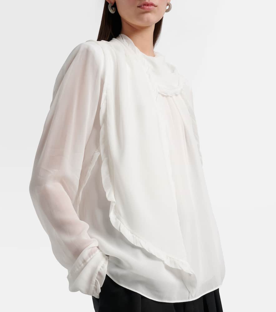 Sheer Twist georgette blouse