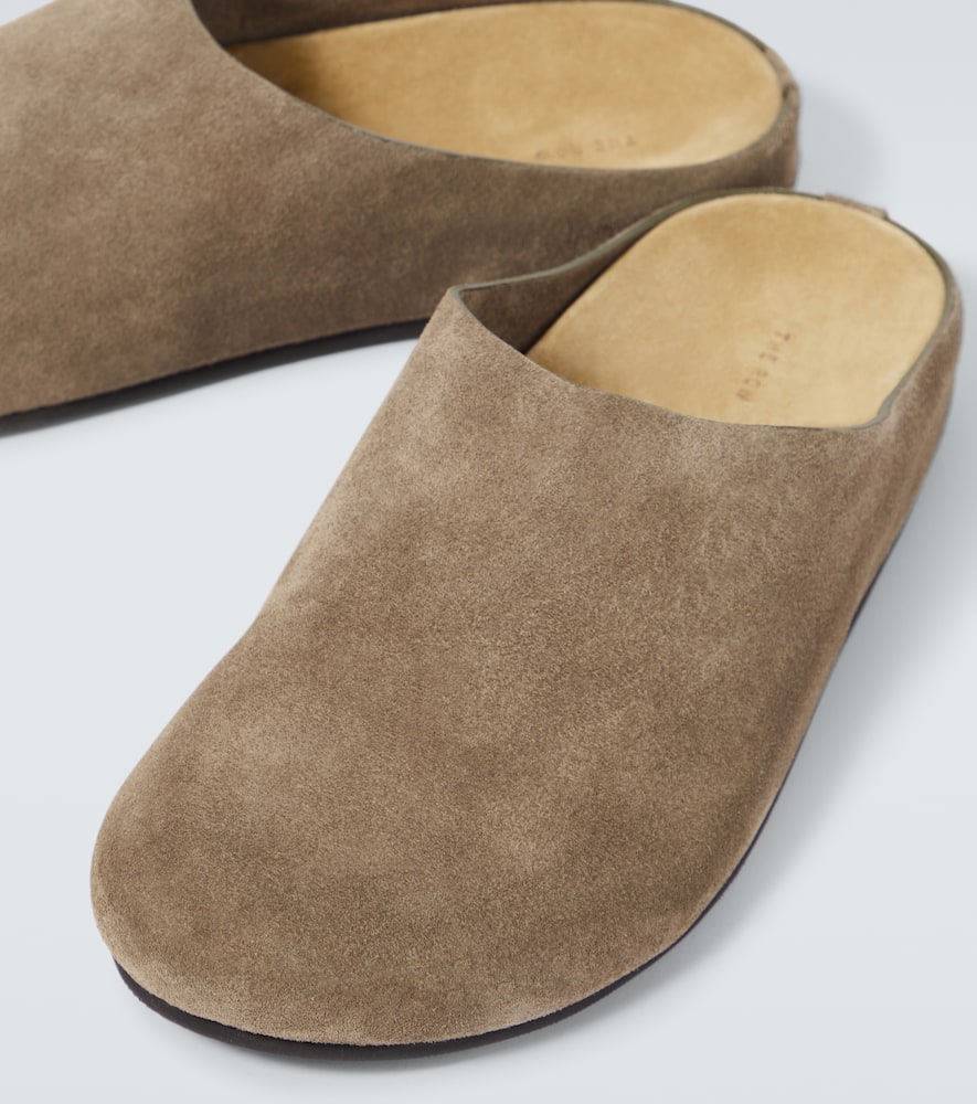 The Row Hugo suede clogs