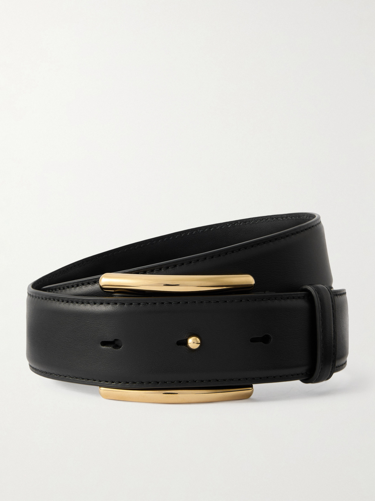 Embellished Leather Waist Belt