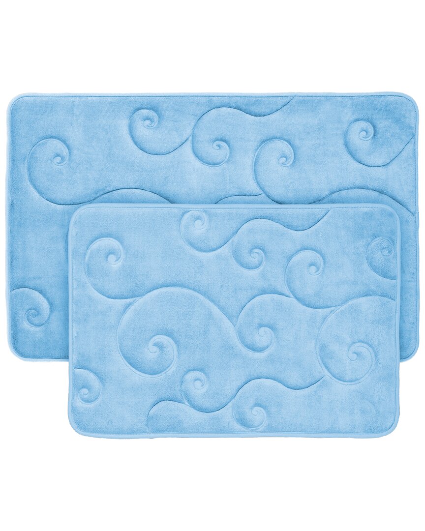 2P Memory Foam Bath Mat Set