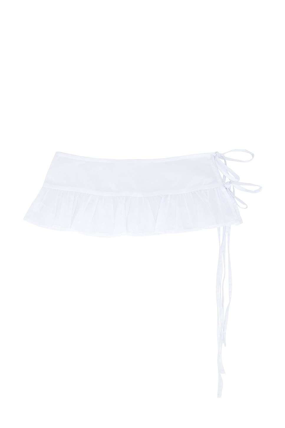 Deiji Studios Flounce Belt in White - White. a