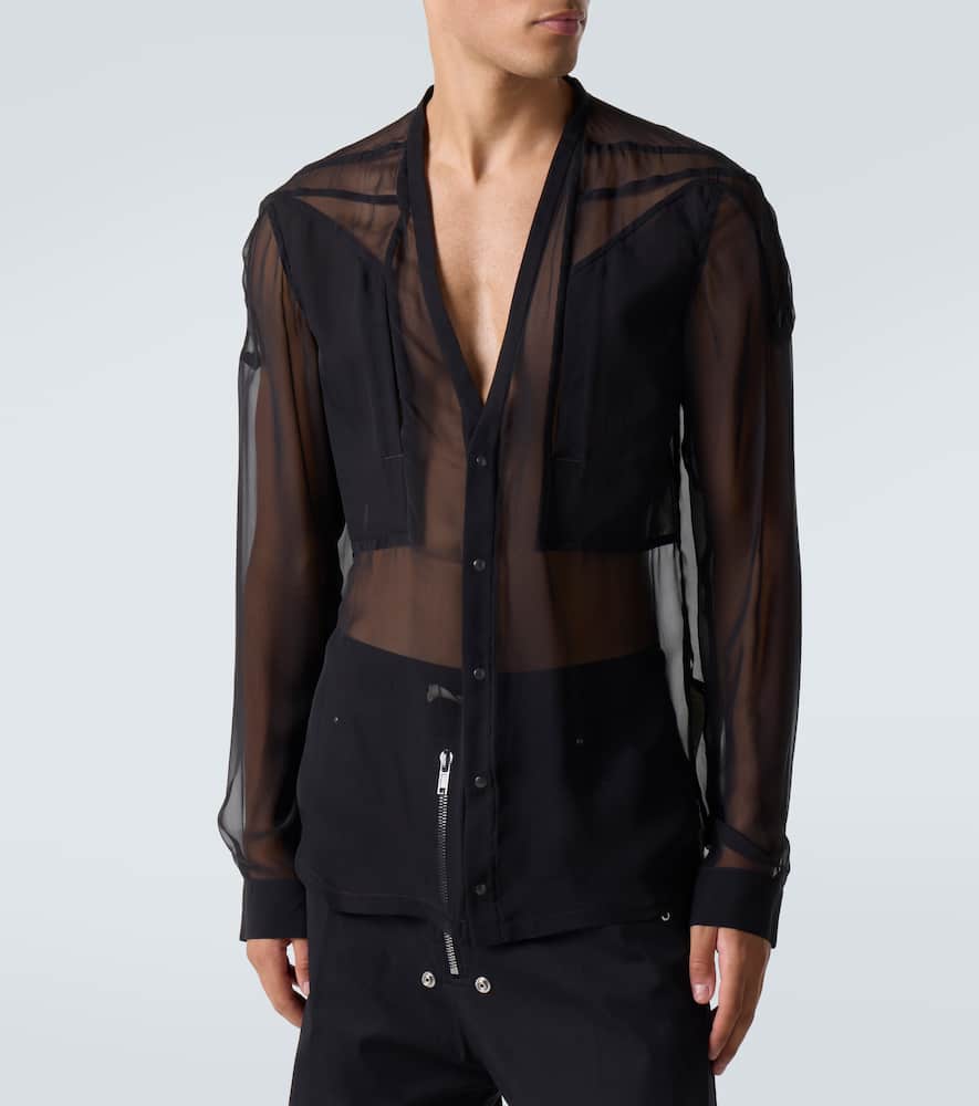 Sheer silk shirt