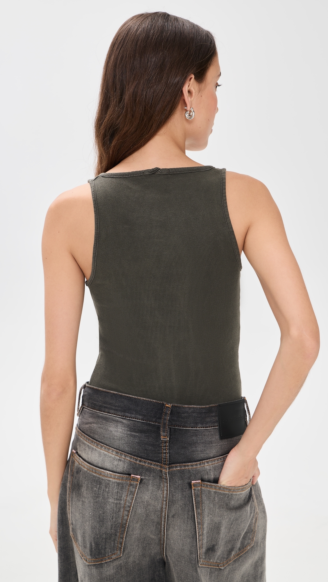 Claire V-Tank Army Green