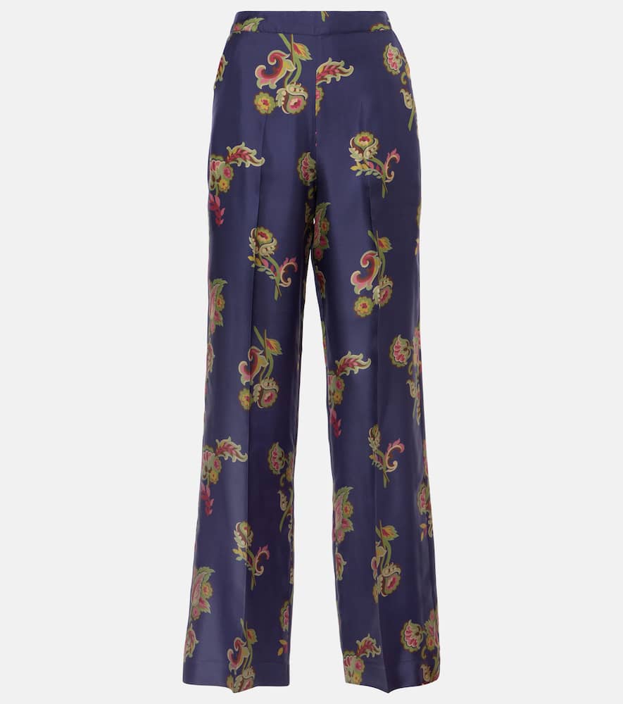 Silk palazzo pants