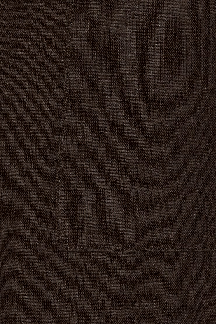 Millie Linen Pull-On Pants - Brown - Women Clothing