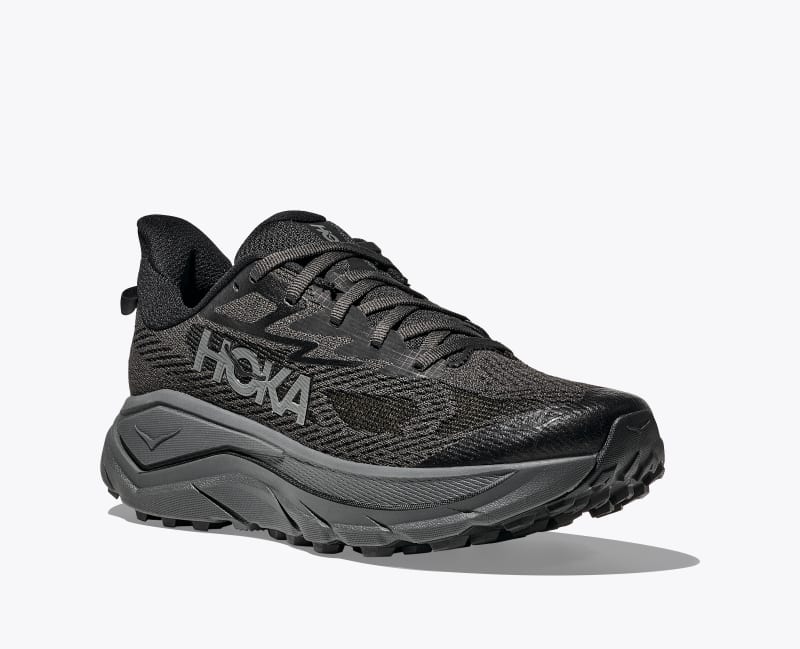 HOKA Women's Challenger 8 Shoes in Black/Outer Orbit