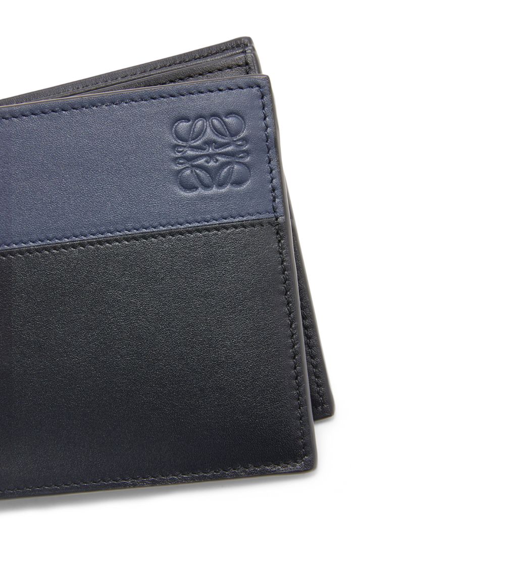 Leather Two-Tone Bifold Wallet