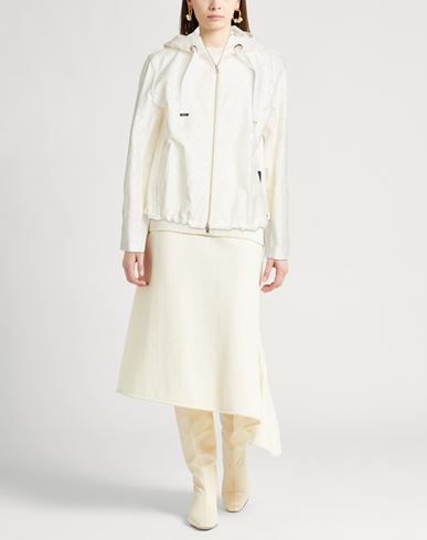 Woman Jacket White Size 4 Cotton