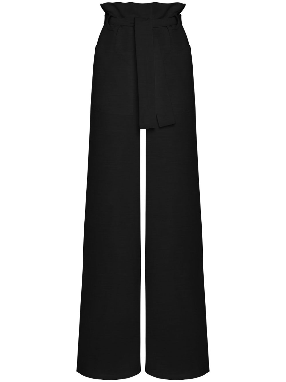 Spirulina wide-leg trousers - Black
