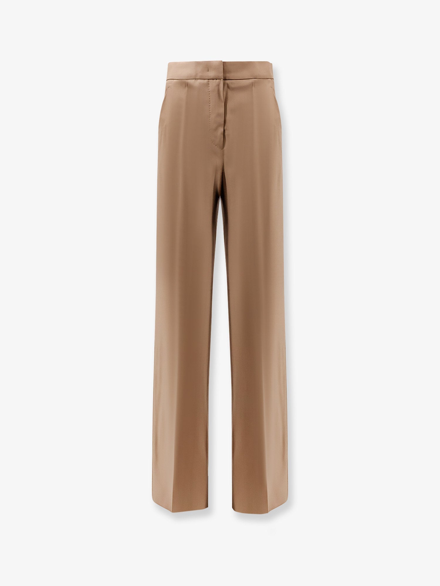 Virgin Wool Trousers — Brown