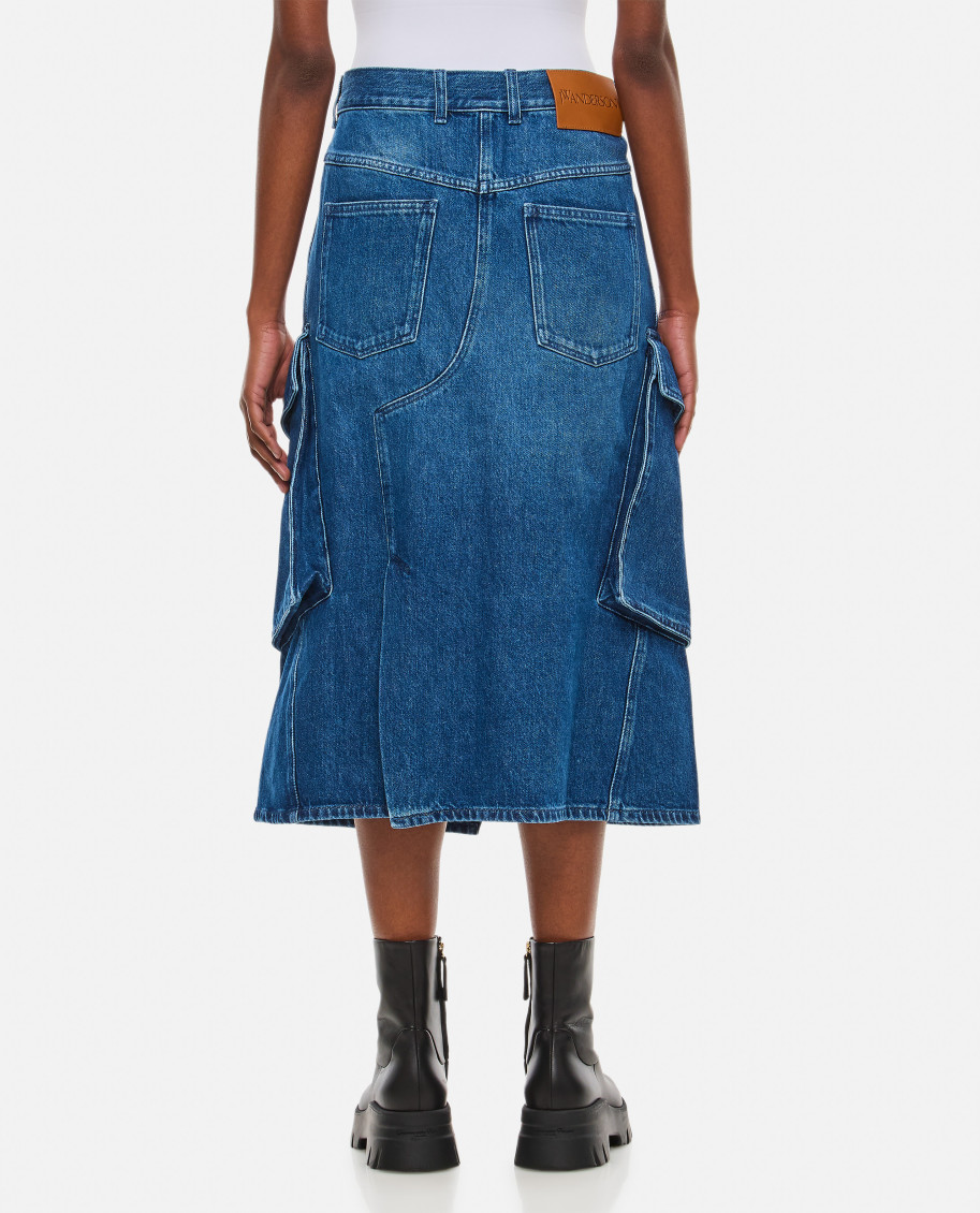 Cargo Pocket Midi Skirt