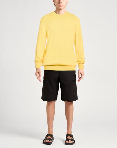 Man Sweater Yellow Size L Wool