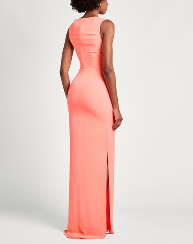 Mônot Woman Maxi dress Coral Size 6 Polyester