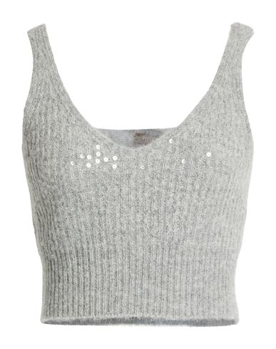 Woman Top Light grey Size 10 Alpaca wool, Nylon, Virgin Wool