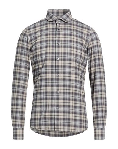 Man Shirt Grey Size 17 Cotton, Cashmere