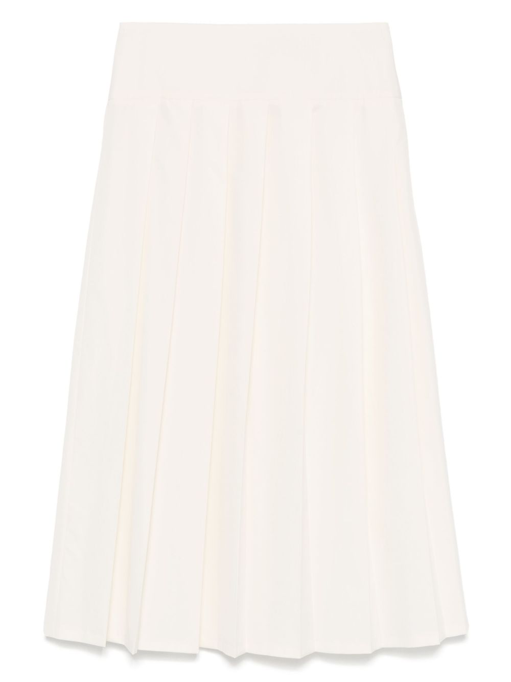 ALFIE pleated midi skirt - Neutrals