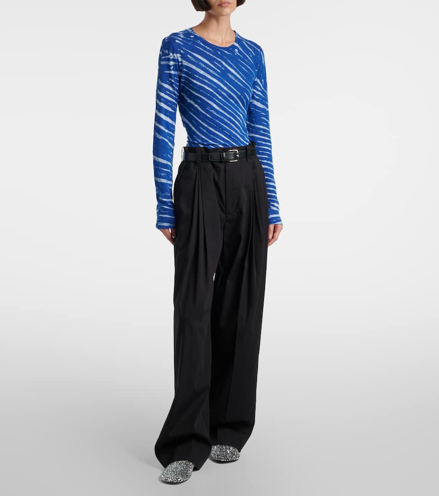 Mia tie-dye cotton jersey top