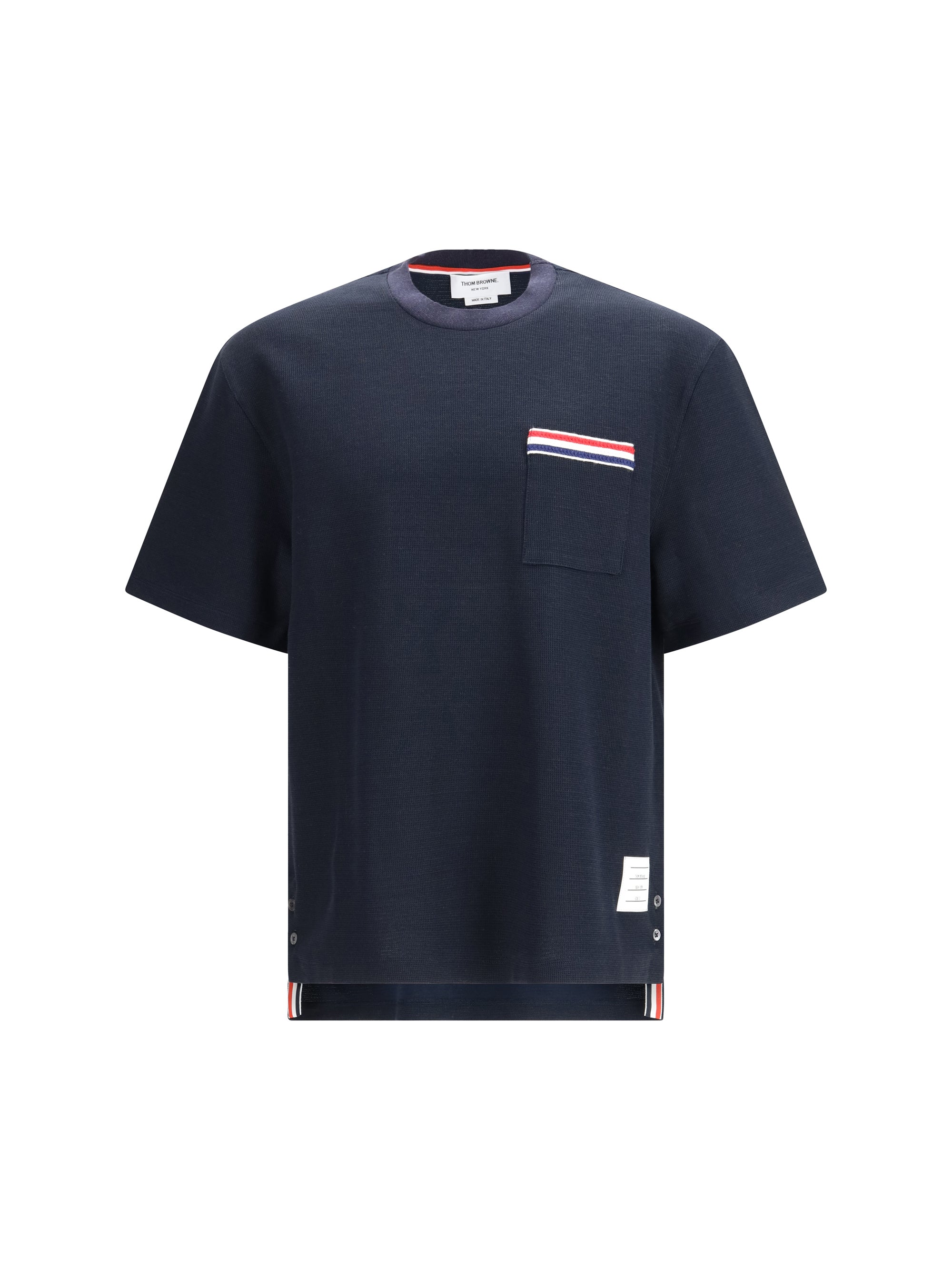Cotton-Linen T-Shirt — Navy