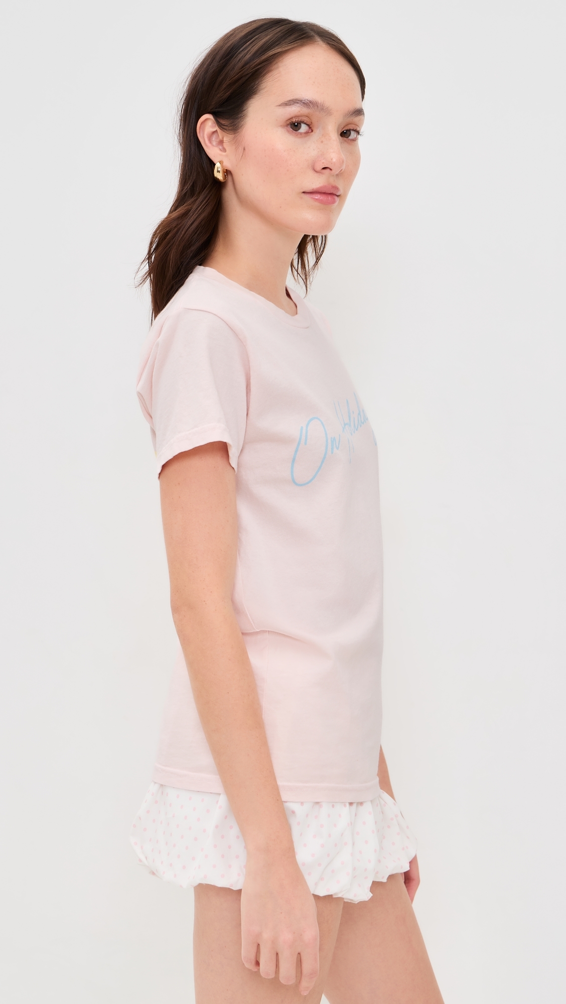On Holiday Vintage Fit Tee Pink